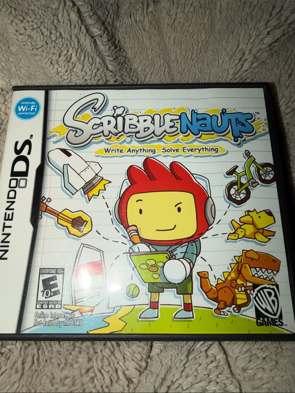 Scribblenauts Nintendo DS Replacement Case Manual and Inserts Only No Game